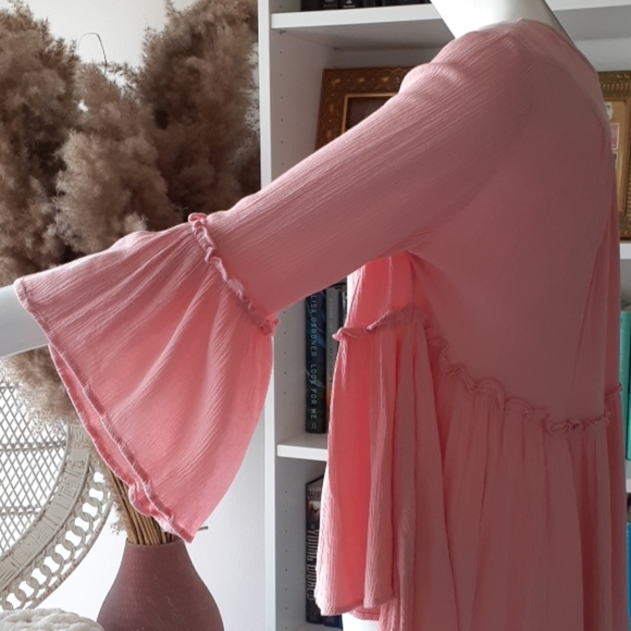 My story pink bohemian flowy blouse P5195 - Picture 4 of 7